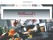 Tablet Screenshot of nathanielsrestaurant.com